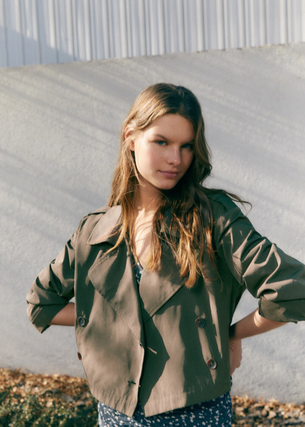 Mango kurzer trenchcoat Clearance